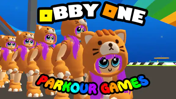 Rainbow for Obby Parkour Run screenshot