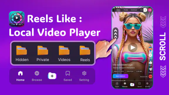 Reels Style HD Video Player screenshot