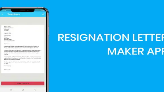 Resignation letter maker screenshot
