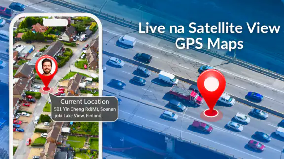 Satelayt view-GPS Pag-navigate screenshot