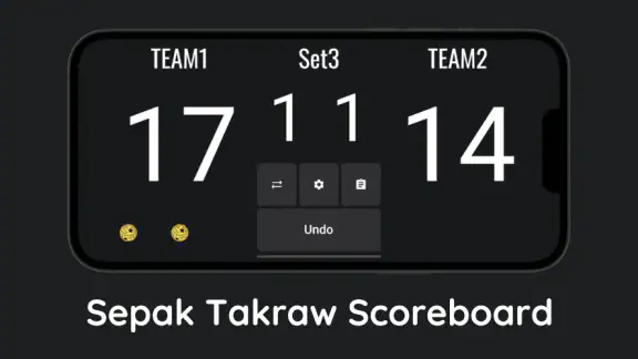 Sepak Takraw Scoreboard screenshot