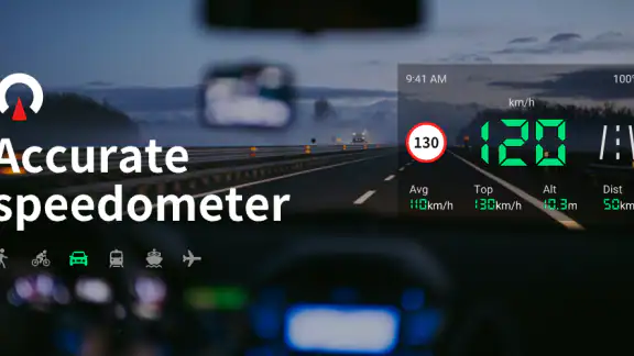 Speedometer Offline: GPS, HUD screenshot