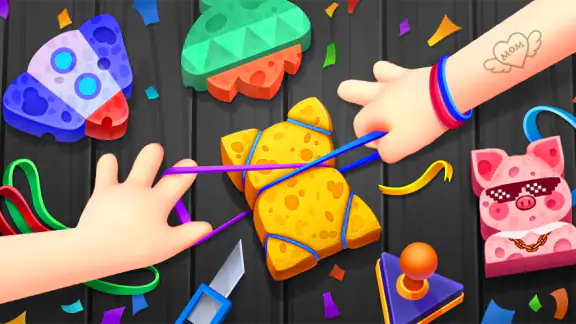 Sponge Art: Shape Puzzle screenshot