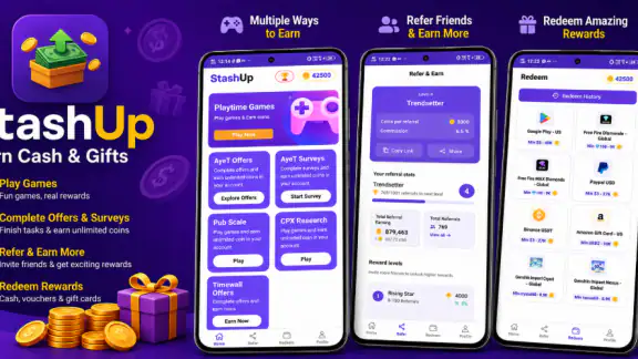 StashUp - Earn Cash & Rewards screenshot