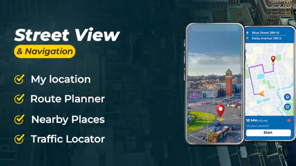 Street View Map Navigation App screenshot
