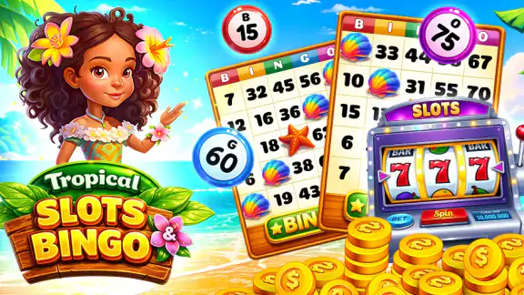 Tropical Bingo & Slots Games screenshot