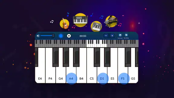 tunay na piano keyboard screenshot