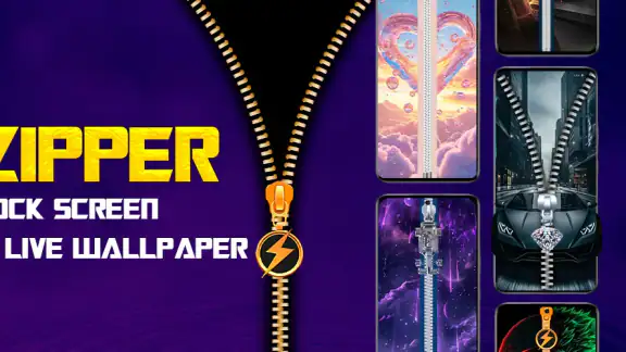 Zipper Lock Screen & Wallpaper screenshot