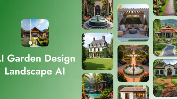 AI Garden Design Landscape Art screenshot