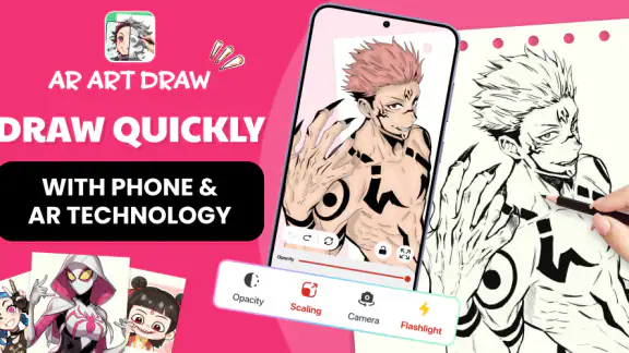 AR Art Draw - Trace Sketch App screenshot