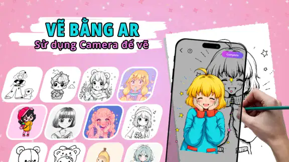 AR Draw Sketch: Vẽ & Phác Thảo screenshot