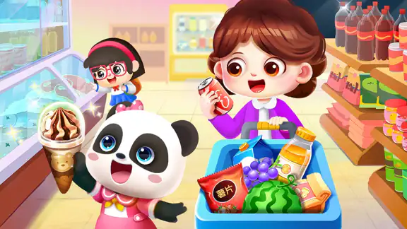 Baby Panda's Town: Khu Mua Sắm screenshot