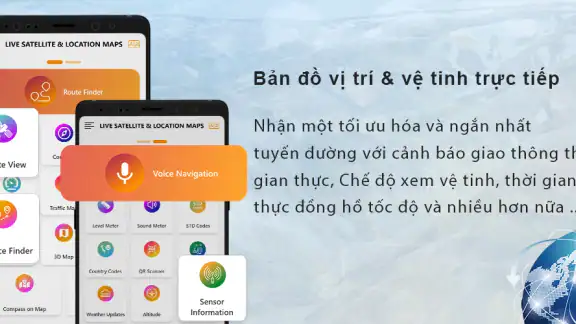 bản đồ vị trí vệ tinh trực tếp screenshot