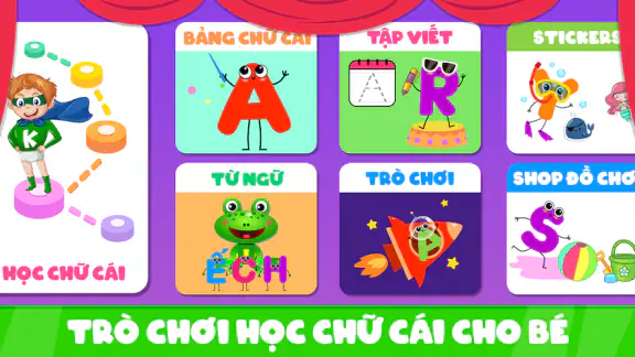 Bé Học Chữ Cái Tiếng Vệt screenshot