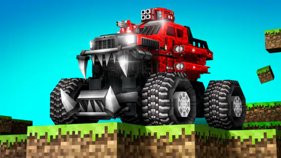 Blocky Cars - trò chơi xe tăng screenshot