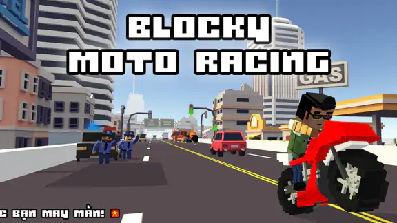 Blocky Moto Racing - xe máy screenshot