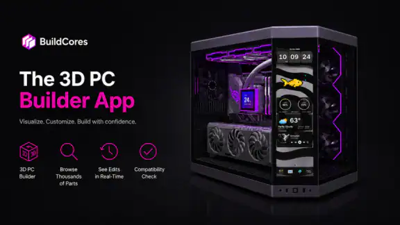 BuildCores: 3D Part Picker PC screenshot