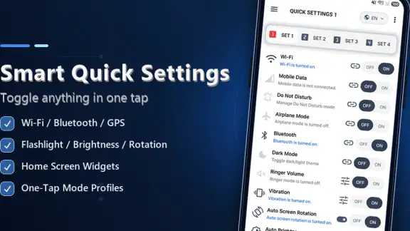 Cài đặt nhanh thông minh screenshot