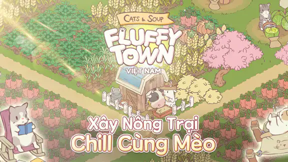 Cats&Soup:Fluffy Town Việt Nam screenshot
