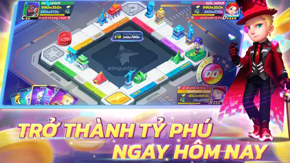 Cờ Tỷ Phú 2 ZingPlay screenshot