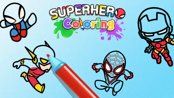Coloring Paint: ASMR Superhero screenshot