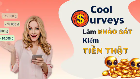 CoolSurveys: Khảo Sát Trả Tiền screenshot