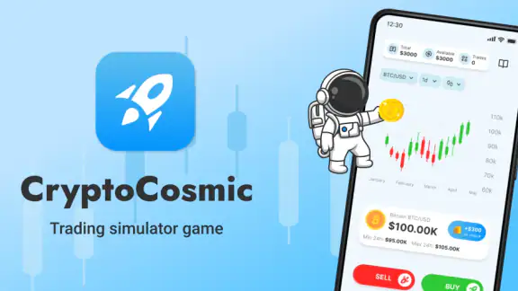 CryptoCosmic Trading Simulator screenshot