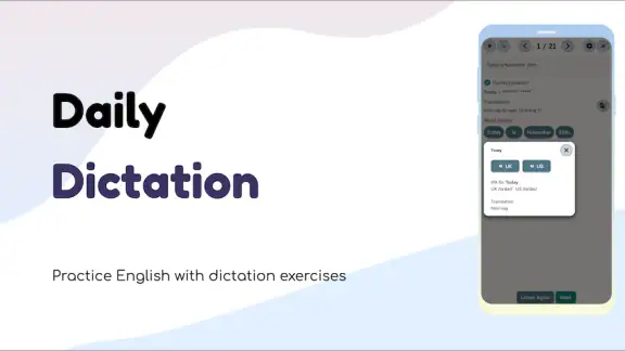Daily Dictation - Tiếng Anh screenshot