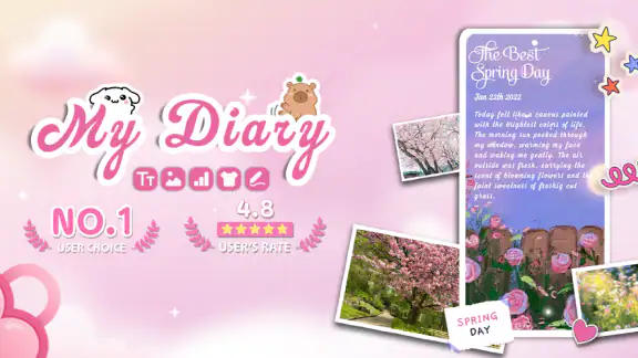 Diary with Fingerprint Lock screenshot