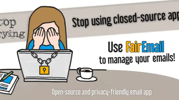 FairEmail, privacy aware email screenshot