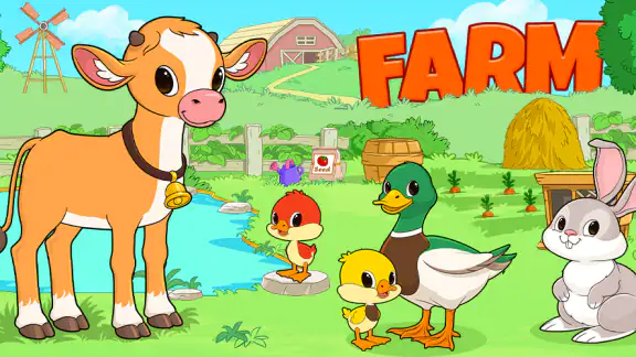 Farm animal games for kids 2-5 screenshot