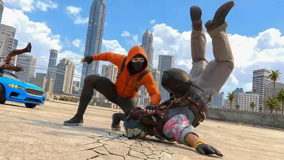 Flying Spider Hero City Action screenshot