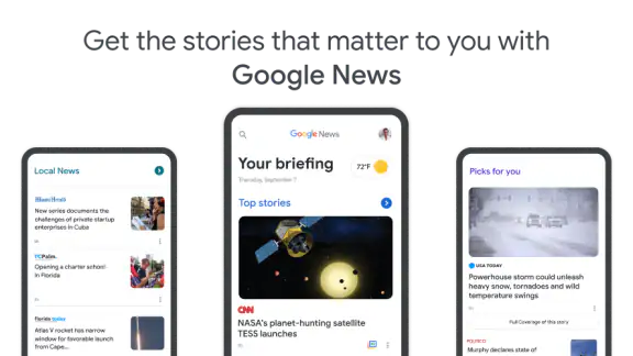 Google News screenshot