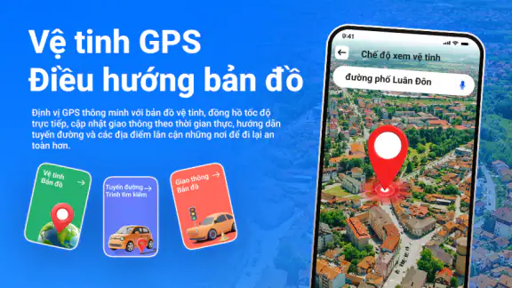 GPS Vệ tinh Bản đồ dẫn đường screenshot