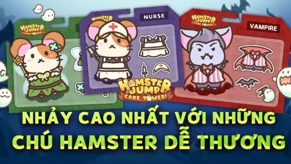 Hamster Nhảy : Cake Stack screenshot
