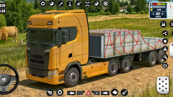 Heavy Truck Driving Cargo Game screenshot