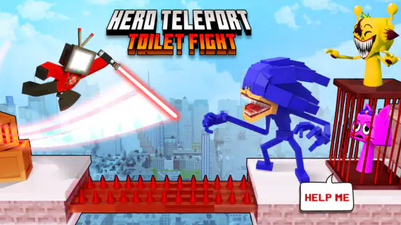 Hero Teleport: Toilet Fight screenshot