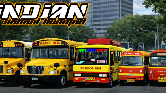 Indian School Bus Mod screenshot