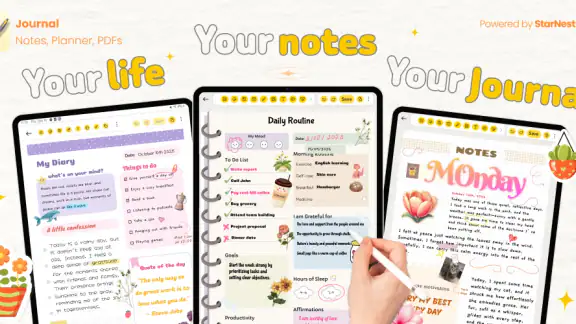 Journal: Sổ Tay, Ghi Chú, PDFs screenshot