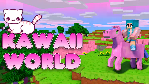 Kawaii World - Craft and Build screenshot