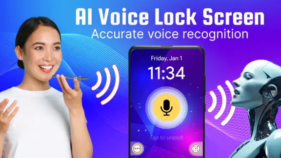 Khóa màn hình bằng giọng nói screenshot