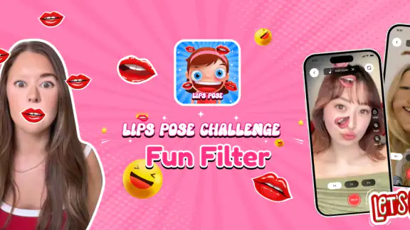 Lip Pose Challenge: Fun Filter screenshot
