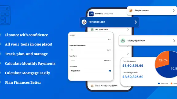 Loan, Finance & EMI Calculator screenshot