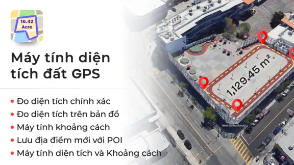 Máy tính diện tích đất GPS screenshot