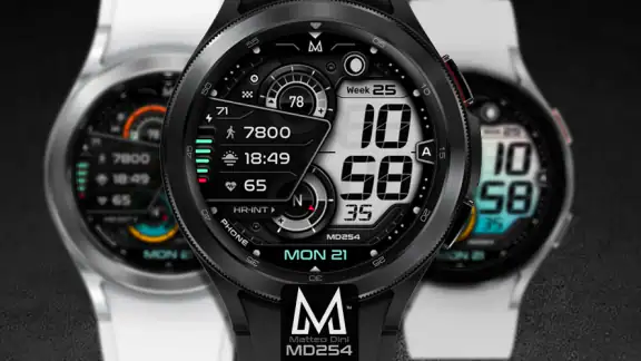 MD254 Digital watch face screenshot