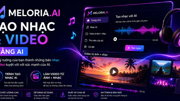 Meloria: AI Tạo Nhạc & Video screenshot