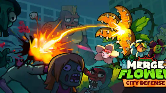 Merge Flower: Zombie war screenshot