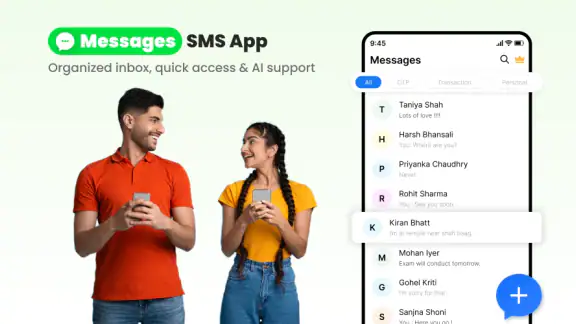 Messages: SMS Messenger Home screenshot