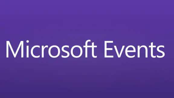 Microsoft Events screenshot