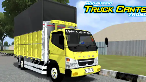 Mod Bussid Truk Canter Trondol screenshot